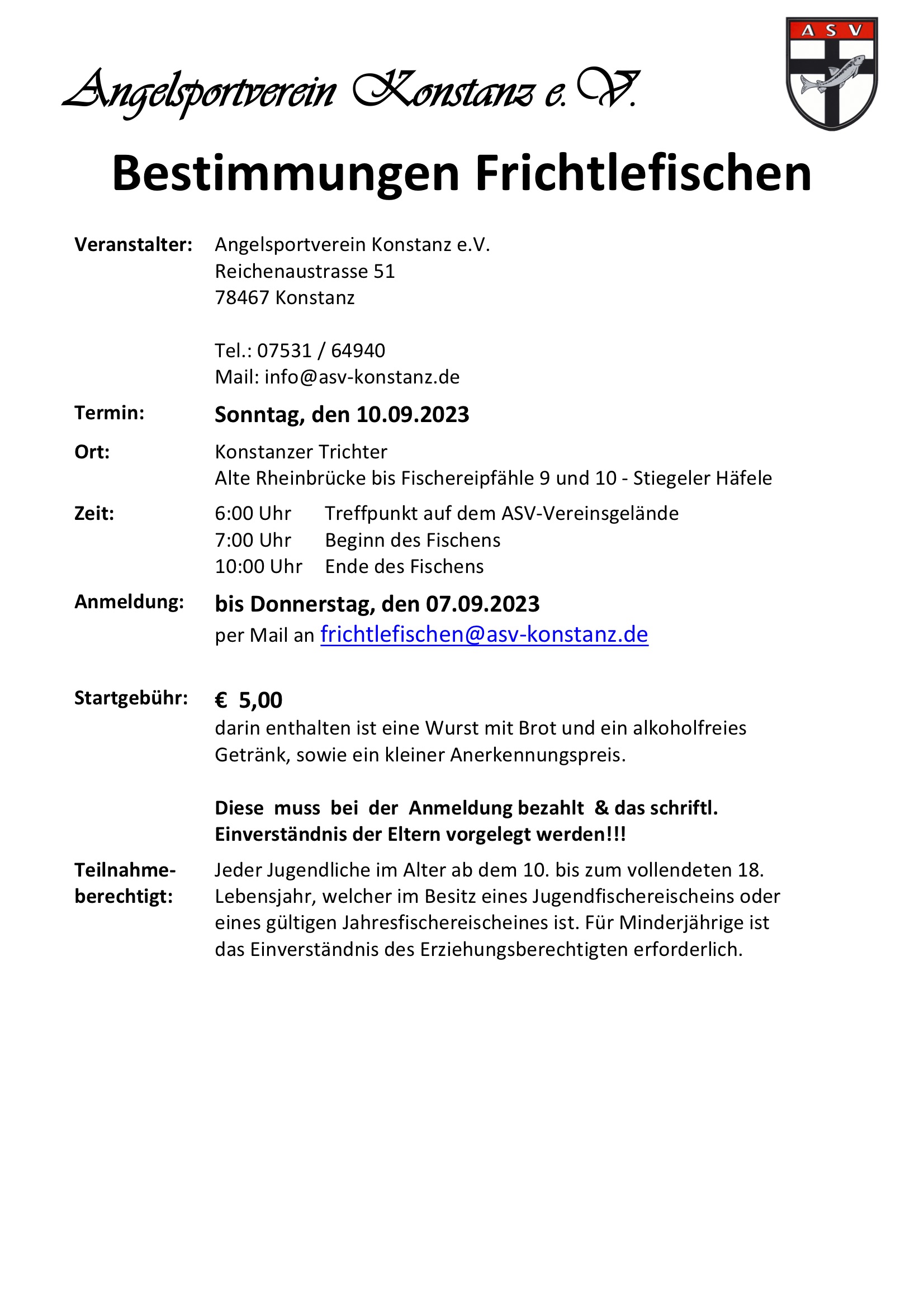 Frichtlefischen Bestimmungen 2023 1